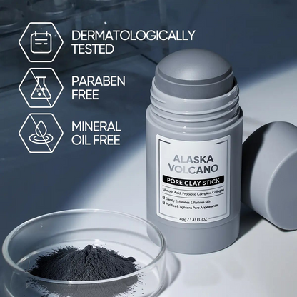 Alaska Volcano Pore Clay Stick Cleansing Blackhead Remover Face Mask Stick